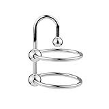 Edelstahl Penisring mit Doppelringen und Haken, SM Cockring für Männer,...