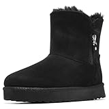 SHULOOK Winterschuhe Damen Gefütterte Warm Winterstiefel Damen...