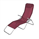 Spetebo Gesundheitsliege mit Kopfkissen - Fuchsia - Outdoor -...