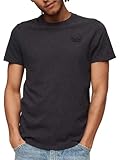 Superdry Herren Lisa T-Shirt, Raven Black Marl, M