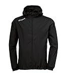 uhlsport Herren Essential Regenjacke, schwarz/Weiß, L