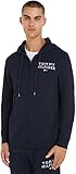 Tommy Hilfiger Herren Hoodie mit Reißverschluss Zipper, Blau (Desert Sky),...