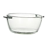 CRILSTYLEO 1Pc Küche Glas Schüssel Transparent Ideal Für Salat Nudeln...