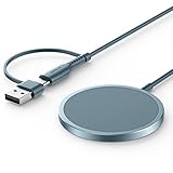 Mag-Safe Ladegerät 15W, JSAUX Wireless Charger Induktive Ladestation...