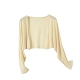 YANQSHM Strickjacke Damen, Damen Sommer Strickjacke mit Langen Ärmeln...