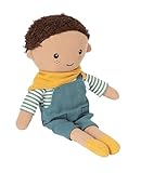 small Foot Stoffpuppe Leo, 39 cm große Kuschelpuppe mit ausziehbarer...