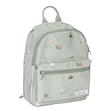 Little Dutch 4945 Kinderrucksack - Little Farm grün (29x22,5x12 cm)