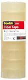 Scotch Transparentes Klebeband 508-8 Rollen - 19mm x 33m - Durchsichtiges...
