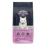 by Amazon Bentonite Premium Katzenstreu, mit Babypuderduft, 10L (1er-Pack)...