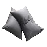 UTHCLO Dunkelgraue Kissenbezüge aus Baumwolle Weiche Waschbare und...