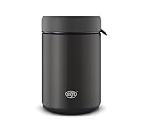 alfi ISO FOOD MUG 350ml, Schwarz, Edelstahl Thermobehälter für Essen,...