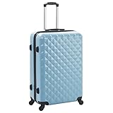 Eleganz Hartschalen-Trolley-Set 3 STK. Blau ABS, Reisekoffer Set für...