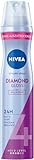 NIVEA Diamond Gloss Styling Spray, stärkendes Haarspray mit UV-Schutz,...