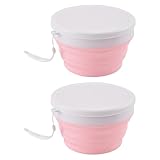 FANSHINUO 2 x 950 ml Silikon-Lebensmittelbehälter für den Außenbereich,...