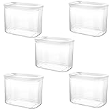 5 teiliges Set Kunststoff Vorratsdosen mit Deckel Luftdicht，1000ML...