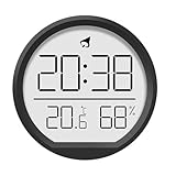 NINMORTH Digitaler Wecker mit Thermometer und Hygrometer für den...