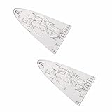 2 Stück Parabelschablone Mathe Kunststoff Parabel Zeichenschablone...