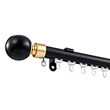 Strapazierfähiges, dekoratives Vorhangschienen-Set mit Endstücken, 100 x...