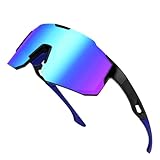 NVIYAM Sport Sonnenbrille, Damen Herren Fahrradbrille Sportbrille für MTB...