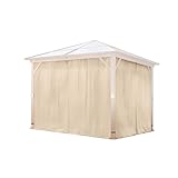 TOOLPORT 4 Seitenteile für Gartenpavillon Forest Deluxe 3x3 m - Polyester...