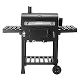 ETZRYSYB Grill Outdoor BBQ Edelstahl Holzkohlegrill Grillwerkzeug Tragbar...