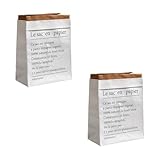 Yardenfun Verdickte Papiertüte Weiß 2 Stück Nordic Stil Papierbeutel...