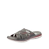 Rieker Frühjahr/Sommer, Herren Pantoletten, Grau (Anthrazit/Rauch 43), 44...