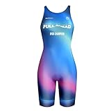 NUCKILY Triathlon-Anzug für Damen, Einteiler, Trisuit, leicht, gepolstert,...