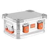 Alubox Alukiste abschließbar E18 - Premium Aluminium Lagerbox 18 Liter -...