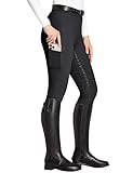 FitsT4 Sports Reitleggings Damen Reithose Mädchen Silikon vollbesatz mit...