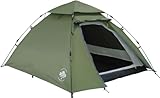 Lumaland Pop Up Camping Zelt | 2-3 Personen Kuppelzelt 215 x 195 x 120 cm|...