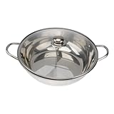 ZUNOXAZ Multifunktionaler Edelstahl Hot Pot Mit Glasdeckel...