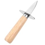 PAMINGONO Edelstahl Austernmesser mit Holzgriff Robustes Austernöffner...