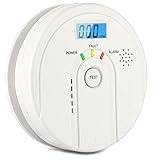 HOMELYLIFE Kohlenmonoxid Melder 85 dB, CO Melder mit LCD Anzeige, EN 50291...