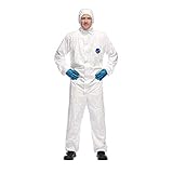 DuPont Tyvek 500 Xpert Chemikalienschutzkleidung mit Kapuze, KategorieII,...