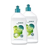 HAKA Glanzreiniger, 2x 750 ml, 2-in-1 Bodenreiniger & Glanzpflege,...