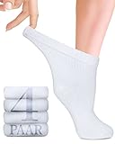 Fiera Besa Diabetiker Socken Damen mit Lycra, 4 Paar, Knöchelhoch Bambus...