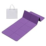 Fyrdyn Tragbare Yogamatte, rutschfestes Fitness-Pad, 6 mm dick, tragbare,...
