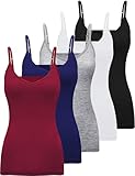 BQTQ 5 Stück Unterhemd Damen Camisole V Ausschnitt Camisoles...