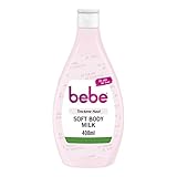 bebe Soft Body Milk (400 ml), schnell einziehende Bodylotion mit Jojobaöl...