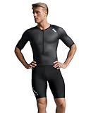 2XU Herren Trisuit mit Ärmeln, Schwarz/Weiß, XL