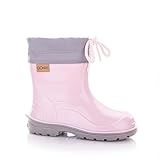 GOKIDS Kleinkinder Gummistiefel Jungen Mädchen Halbhohe Regenstiefel mit...