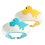 FIXOSHEE 2 Stück Wasserdichte Duschhauben mit Ohrenschutz Verstellbare...