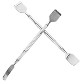 PRETYZOOM 2 Stück aus Edelstahl Nasenschaber Pickelspatel Gesichtspflege...