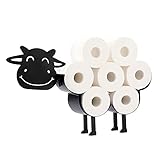 SUMNACON Schwarz Toilettenpapierhalter aus Metall WC Rollenhalter...