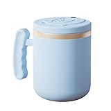 Huvqianu Stirring Coffee Mug, 400ml Rechargeable Auto Mixing Glass with...