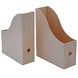 IKEA Zeitschriftensammler 'KNUFF' Holz-Aufbewahrungsbox im 2-er Set -...