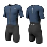 Wulibike Triathlon Anzug Herren Trisuit Kurzarm,Hohe Elastizität...