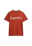 Superdry Herren Klassisches Core T-Shirt mit Logo Arizona Orange...