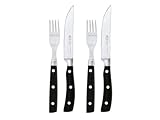 RÖSLE Steakbesteck 4-tlg., Hochwertige Steakmesser mit scharf...